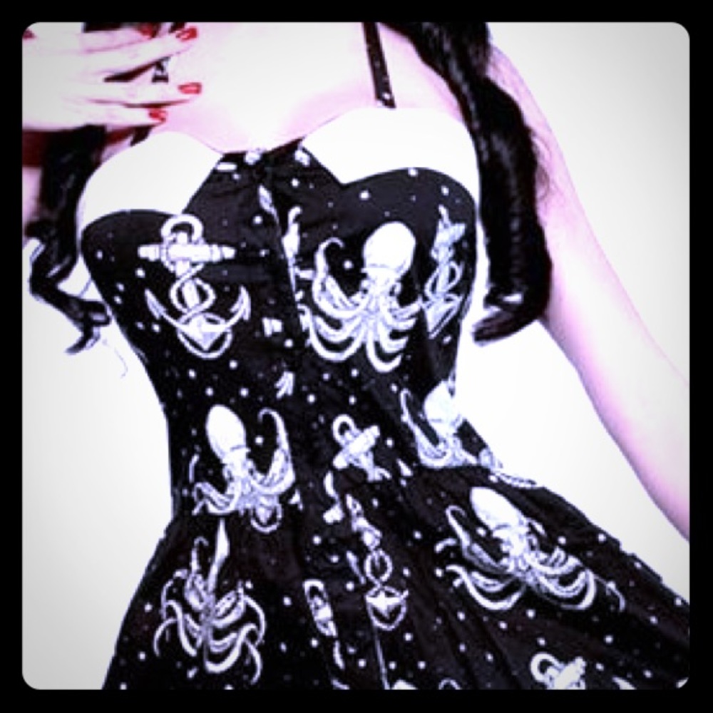 SOLD 💋🐙Out To Sea Octopus Dress 🐙 💋